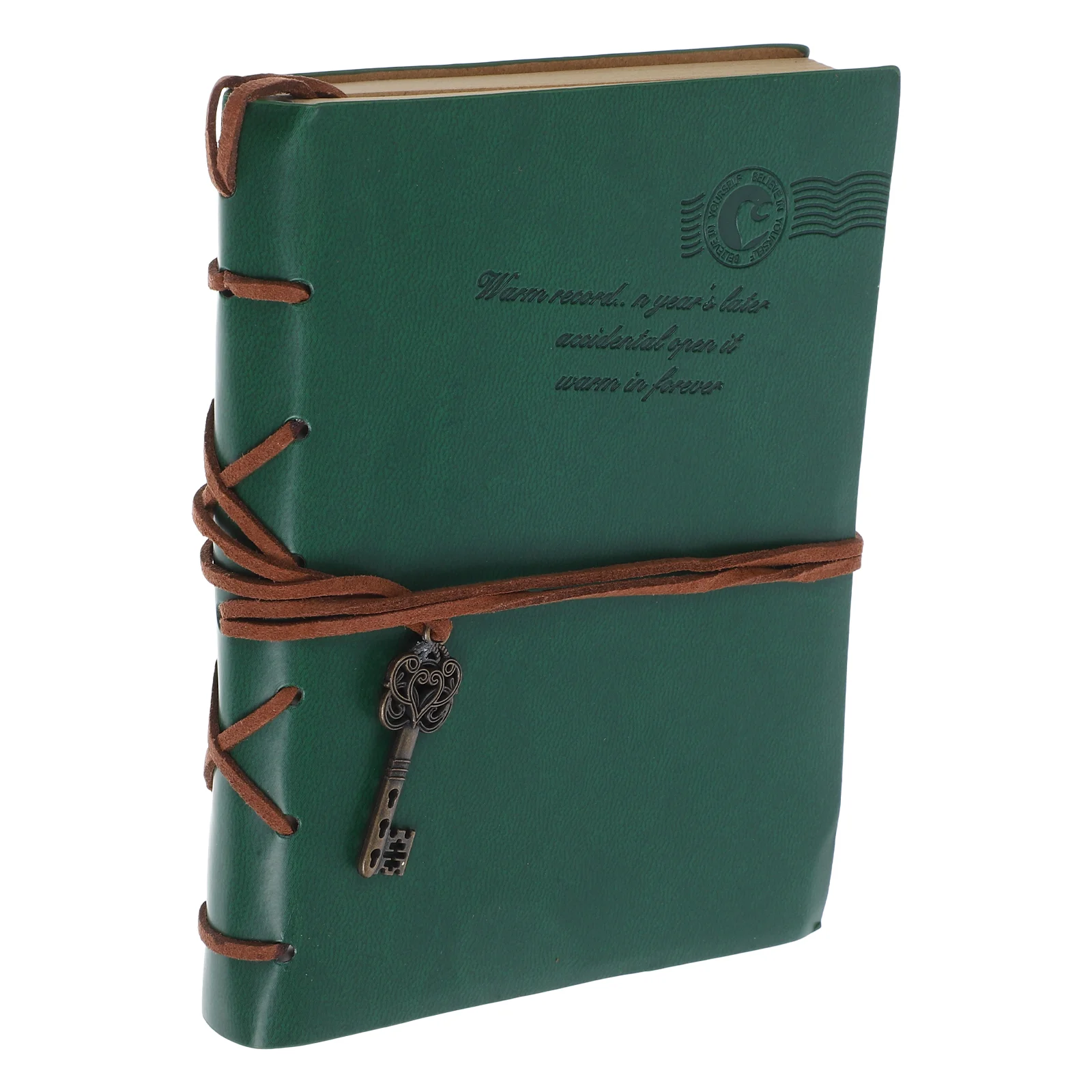 Retro Notebook Scrapbook Vintage Journal Handbook Strap for Women Kraft Paper Pu Travel Student Personal