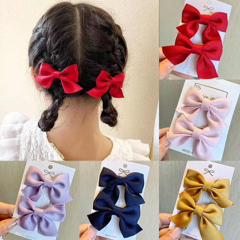 Haarnadel mit Schleife, süßer Haarschmuck, exquisites kleines, seitlicher Clip, Kopfbedeckung, Prinzessinnen-Haarnadel.