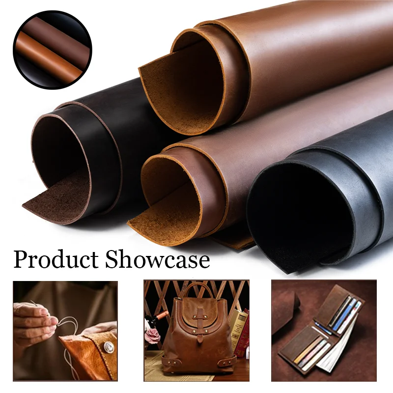 

Leather Craft Natural Skin Cow Leather Crazy Horse Surface Genuine Leather Wallet Bag Shoes Accessories Leather DIY