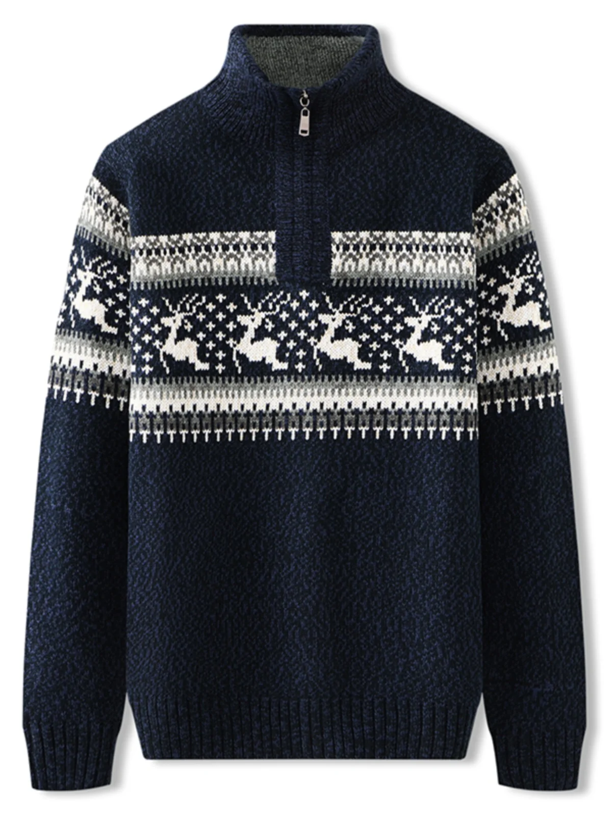 

Вязаный свитер Thiened Fce с высоким воротником, зимний, деловой, повседневный, больших размеров, мужской, с цветными вставками, для полных мужчин...