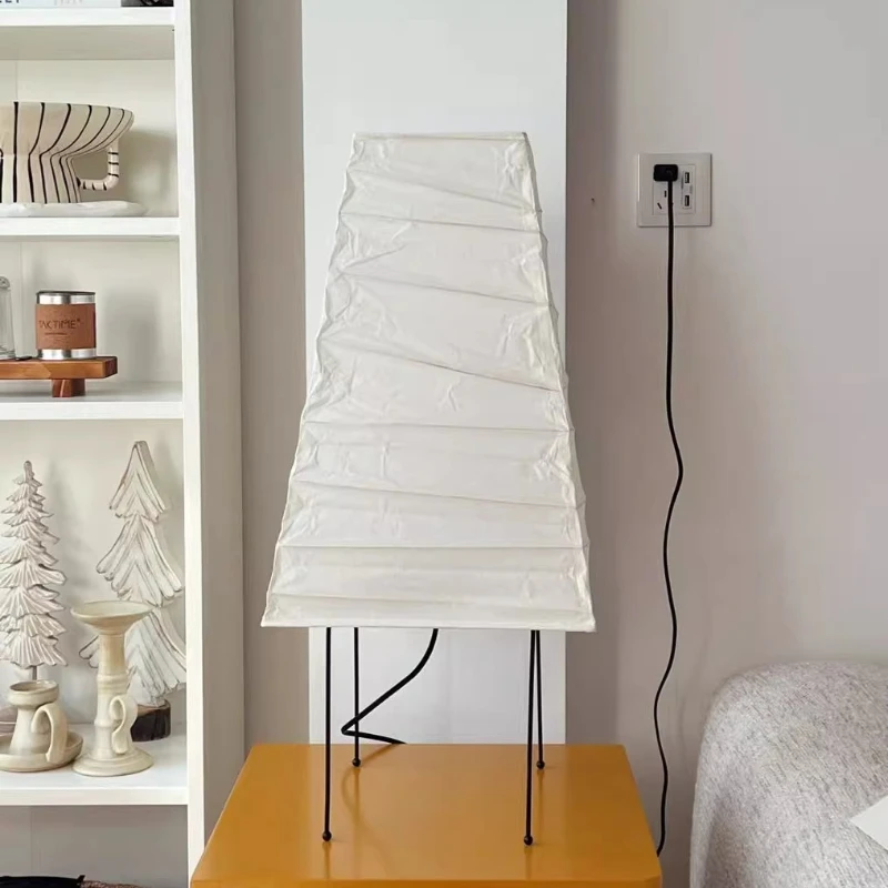 Japanese Akari Noguchi Rice Paper Table Lamps LED Wabi Sabi Vintage Designer Floor Light Home Decoration Living Bedroom Bedside