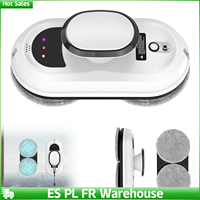 Smart Double Spiral Window Cleaner Robot 5600Pa Glass Cleaning Magnetic Suction Remote Triple Safety Large Size High Rise