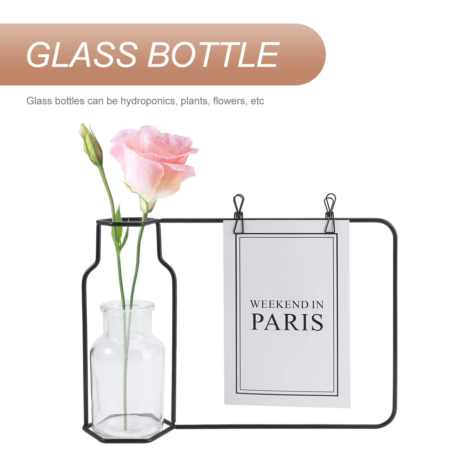 

Настольная ваза-орнамент, фоторамка, контейнер для растений, креативная стеклянная ваза в скандинавском стиле, предмет домашнего декора, украшение для рабочего стола, 1 шт.