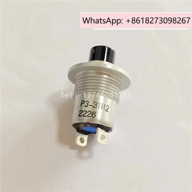 

OK P3-31112 US OTTO button switch black SPST-NO normally open | 10A | 115VAC | 28VDC solder pad