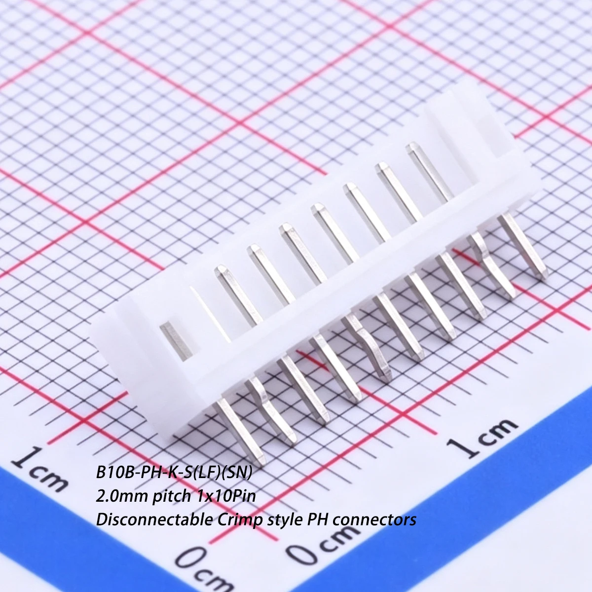 20PCS B10B-PH-K-S(LF)(SN) 1x10Pin 2.0mm pitch/Disconnectable Crimp style PH connectors New Original CONN HEADER VERT 10POS 2MM