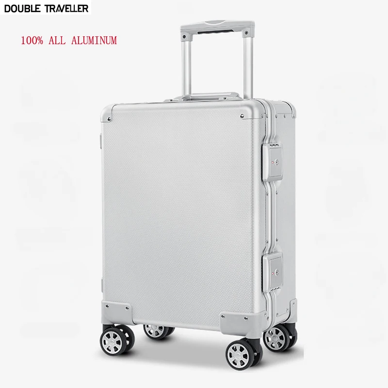 

All aluminum-magnesium alloy trolley luggage bag 20 inch Cabin Rolling Luggage TSA Business travel suitcases with wheels