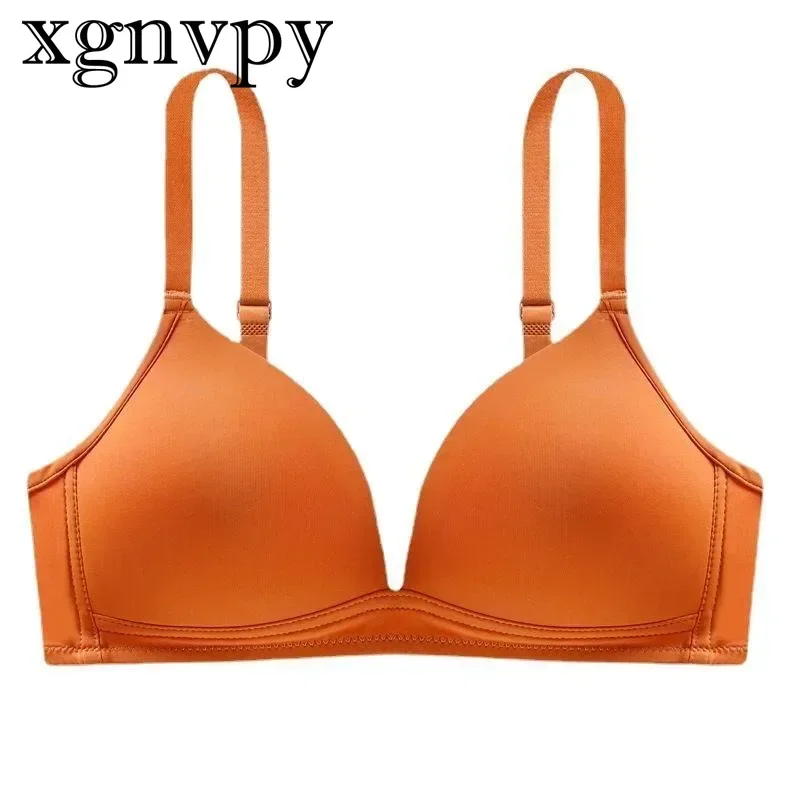 xgnvpy Fashion Hot Triangle Cup Clothing Store The Same Comfortable No Underwire No Trace Adjustable Strap Size Thin Bra