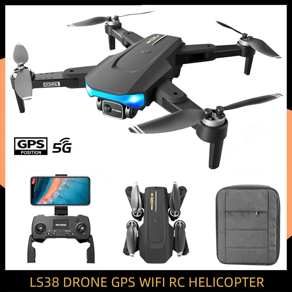 

NEW LS38 GPS Drone 6K Anti-Shake HD Camera Professional Aerial Photography Brushless Motor Foldable Quadcopter RC Distance 1000M