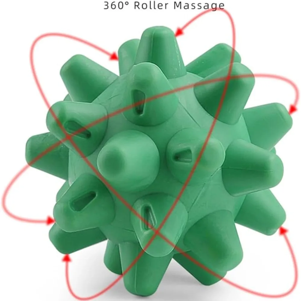 Hedgehog Spiky Massage Ball PVC Acupoint Fascia Ball Portable Foot Hand Back Muscle Relief Yoga Fitness Trigger Point Massager