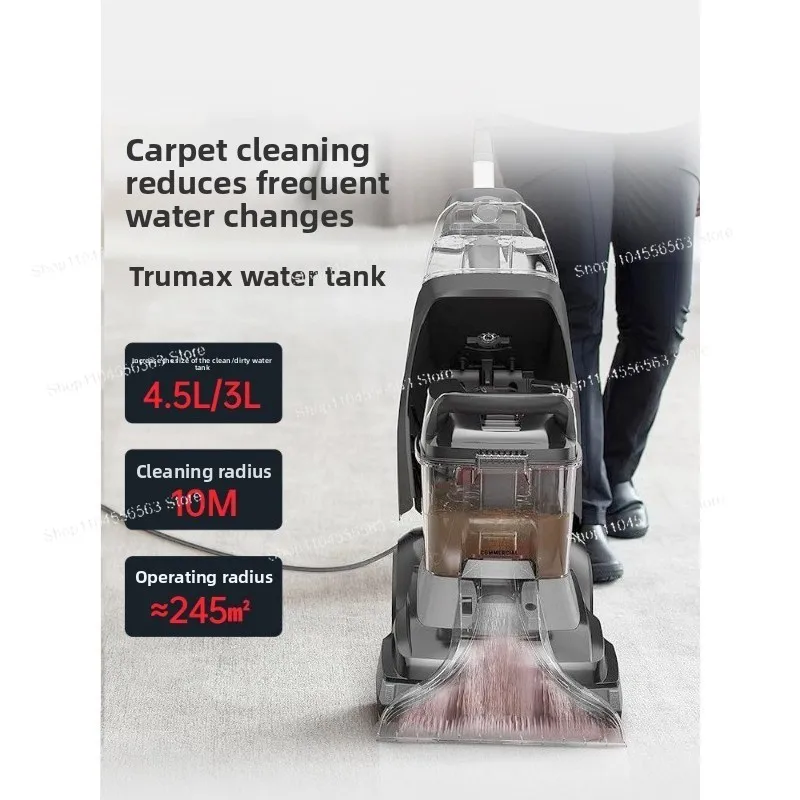 Professional Carpet & Upholstery Cleaner with Heat Function, Portable Deep Cleaning Extractor for Home, Hotel & Billiard Room