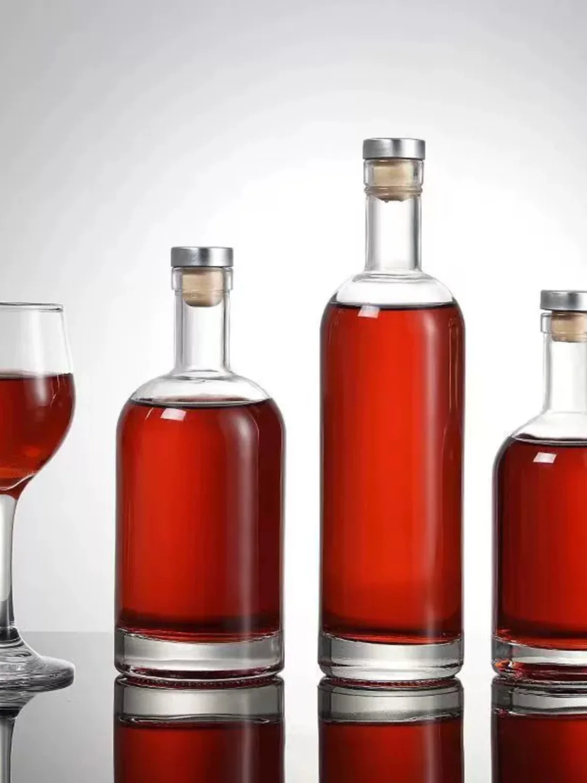 Kreative Premium Eis Wein Flasche 375 ml Glas Obst Wein Rotwein Flasche Nordic Sle Sed Lagerung Jar Heimgebrauch runde affe