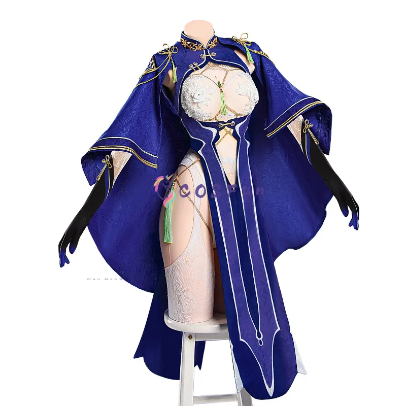 أزياء Azur Lane KMS Mainz التأثيرية فستان شيونغسام أزياء كرنفال الهالوين ملابس أنيمي COSFun #6