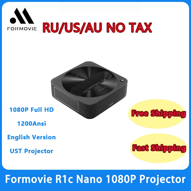 Fengmi R1 Nano UST Laser 1200 Ansi Projector 1080P Ultra Short Throw Cinema Smart HDR Video Beamer For Home Theater Formovie