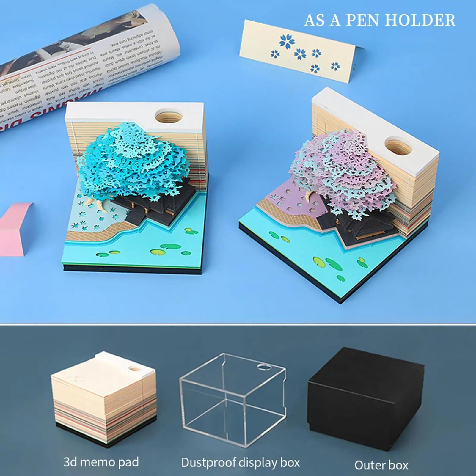

3D Calendar 2026 Rip Away Sculpture Notepad Calendar Creative 2026 Note Memo Pad Desktop Planner For Housewarming Holidays Home