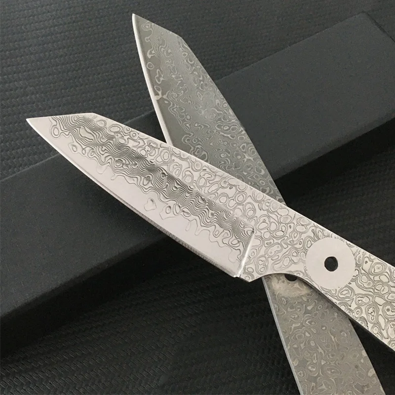 DIY 반제품 VG10 다마스커스 강철 나이프 블랭크 낚시 야외 캠핑 선물 수집용 야외 EDC 도구 블레이드