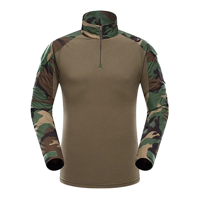 Traje de rana G2 para hombre, camiseta de camuflaje, camisa táctica de manga larga, Multicam, combate, secado rápido, para exteriores, novedad