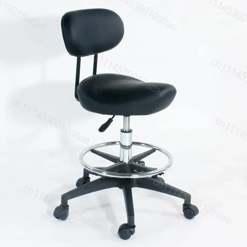 Classic Minimalist Hair Salon Explosion proof Saddle Chair with Adjustable Backrest for Cash Register