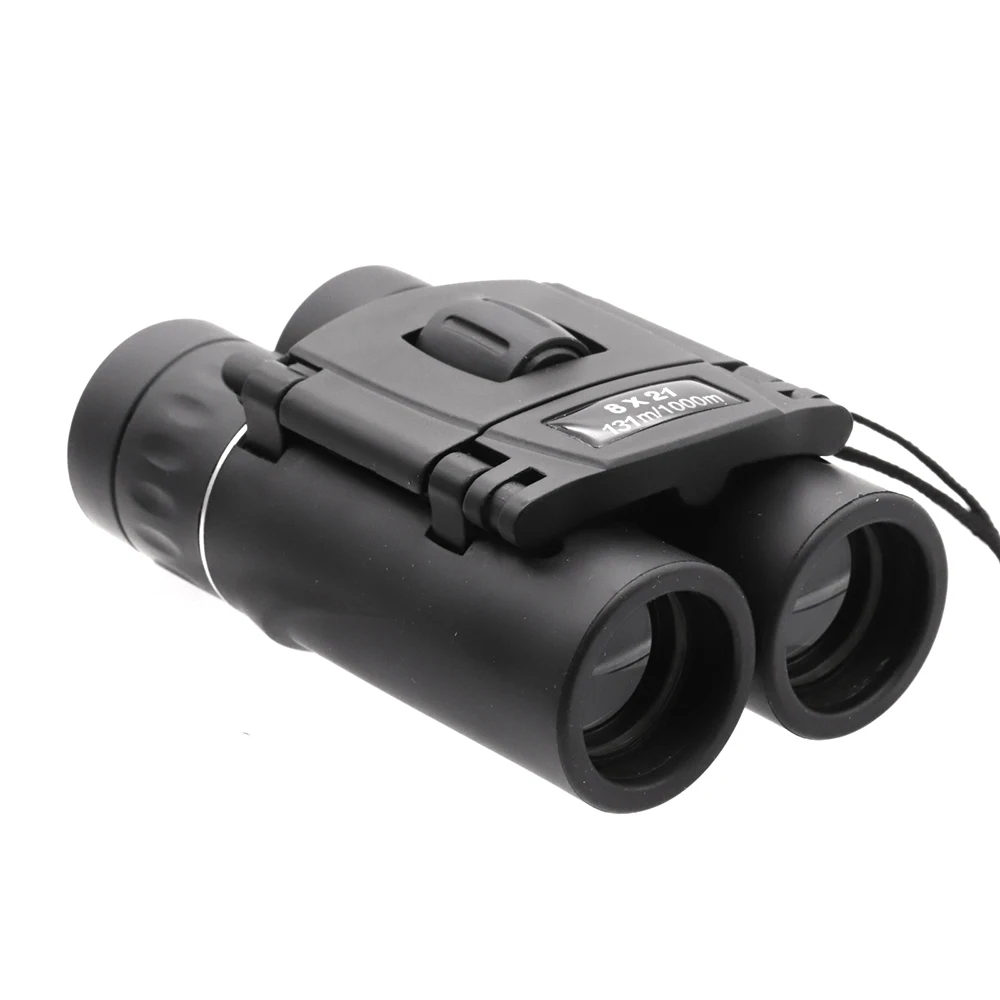 

8x21 Mini Compact Zoom Binoculars Folding Higher Clear Definition Powerful Telescope BAK4 FMC Hunting Sports Camping Child Gift