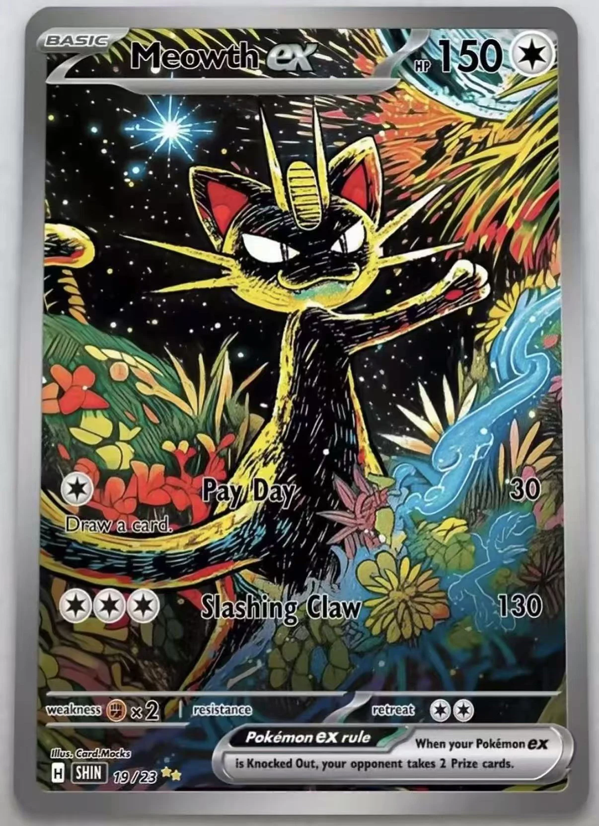 

DIY Self Control Pokemon Ptcg Gengar Mewtwo Charizard Collect Signature Trading Flash Card Anime Cartoon Gift