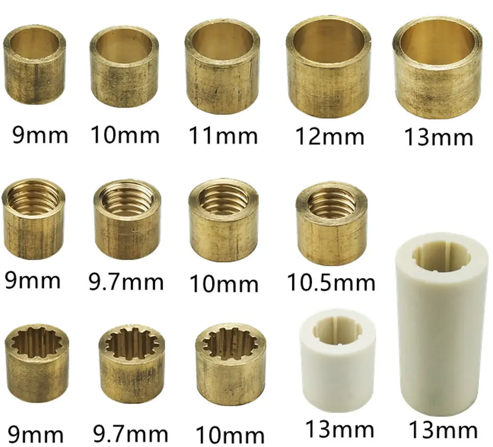 Professional DIY Snooker Billiards Copper Brass White Fiber Pool Cue Ferrule Repair Accessories