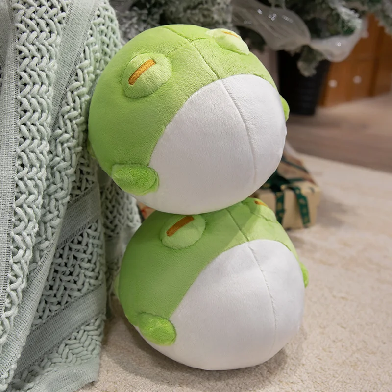 

25cm Cartoon Green Fat Frog Animals Plush Toys Soft Dolls Throw Pillow Cute Baby Comfort Home Decor Birthday Gifts for Girls