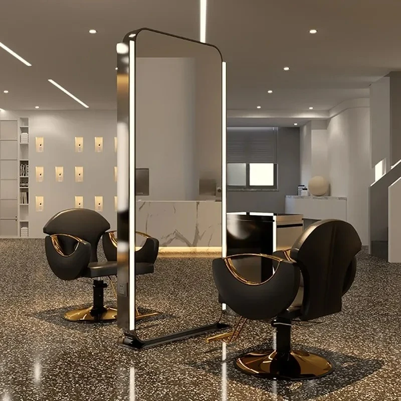 SS NewBarber shop, hair shop mirror table, single and double-sided perm and dyeing floor-to-ceiling hair cutting mirror with lam