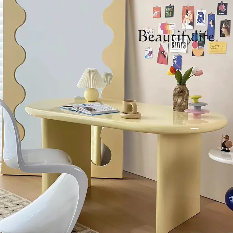 A36 Fashionable Nordic dresser table bedroom color desk home dining table desk customization nice
