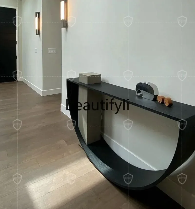

yj21 Italian minimalist entrance table, Nordic minimalist entrance table round, Zhoulan entrance cabinet2005