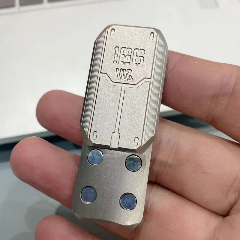 Magnetyczna karta Push ze stali nierdzewnej Fidget mechaniczny suwak płyta pchająca EDC metalowa zabawka antystresowa Antistress łagodząca
