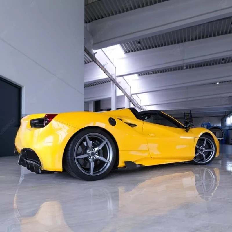 Super Car Body Kit for  488 Modified to C Style Front Lip Rear Diffuser Carbon Fiber Body Kit