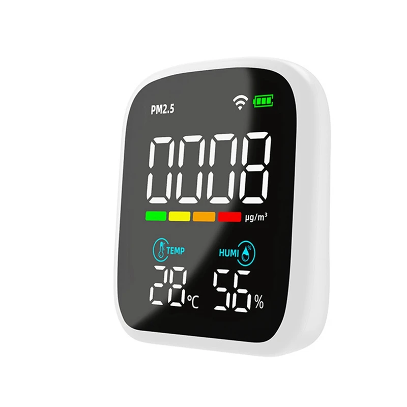 

Tuya Wifi Smart Temperature & Humidity PM2.5 Air Quality Monitor Indoor & Outdoor Universal 1 PCS