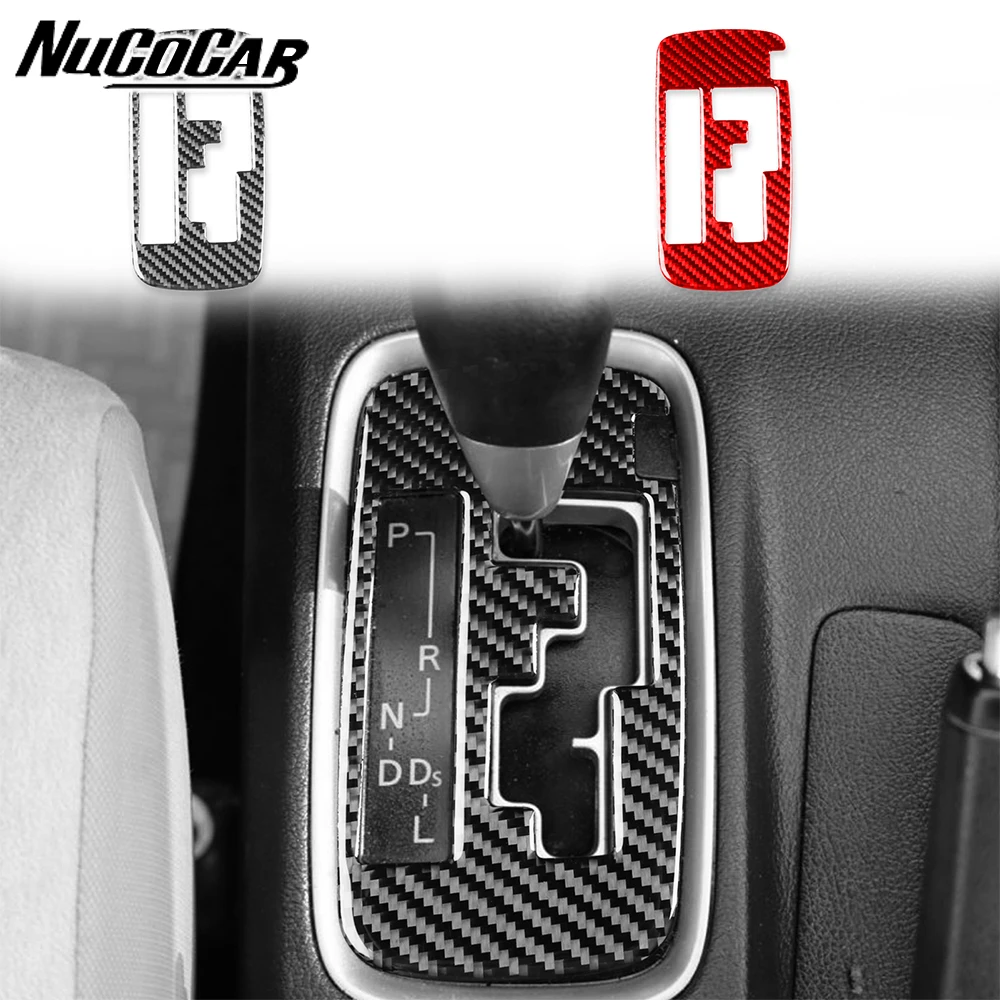 For Mitsubishi Outlander 2014-2016 Carbon Fiber Gear Shift Panel Border Trim Cover Car Interior Accessories Decorative Stickers