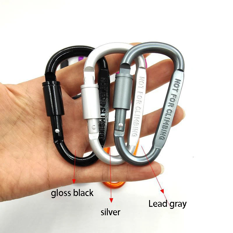 4PCS Carabiner Set For Key Camping Survival Outdoor Keychain Clip  Alloy Aluminum Tactical Caribiner Hook Karabiners