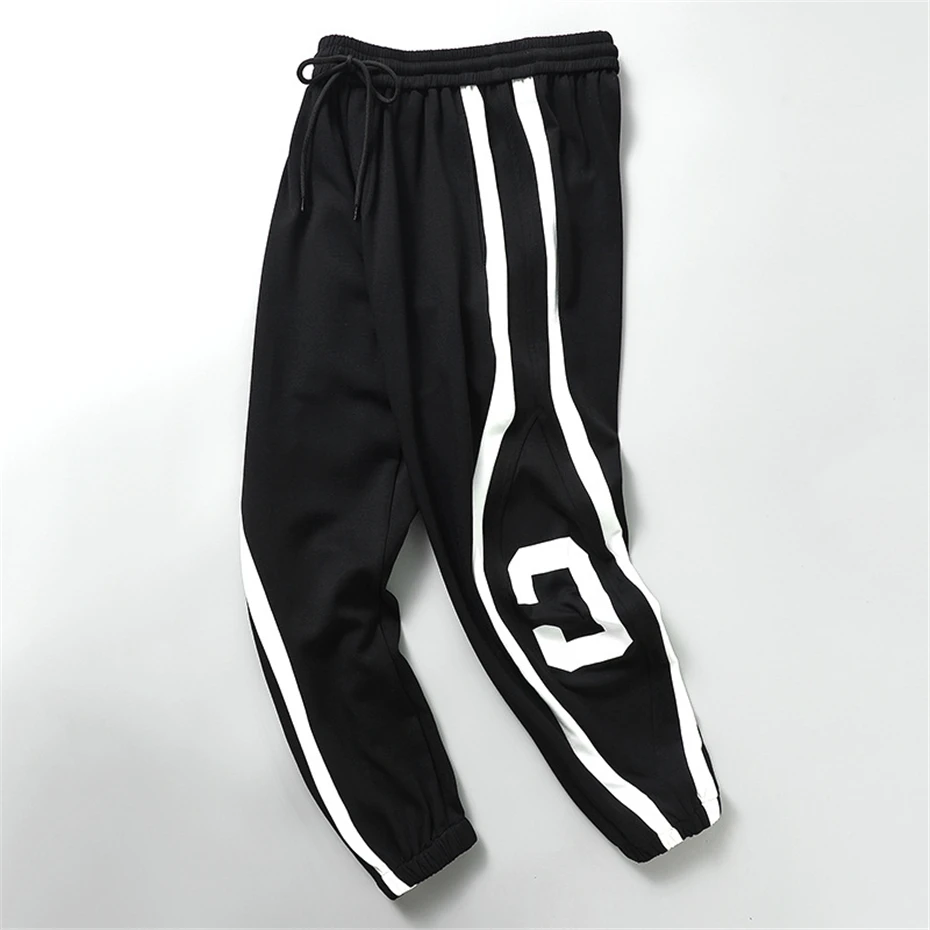 Plus Size 9XL 10XL Pants Men Baggy Sweatpants Fashion Streetwear Striped Print Jogger Men Trousers Big Size 10XL Bottoms