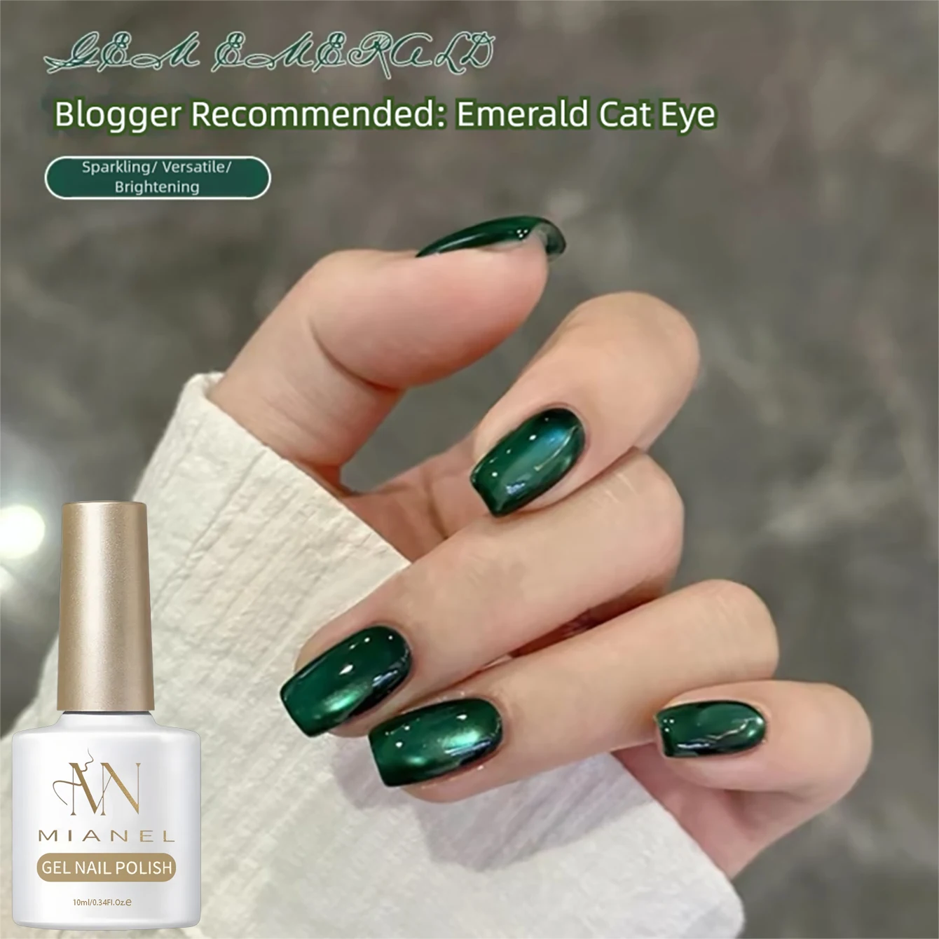 MIANEL 10ML 2026 Neuer Elegant – Nail Art Emerald Green Bewertung und Preis
