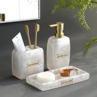 Pearly Transparent Bathroom Accessories Set 1