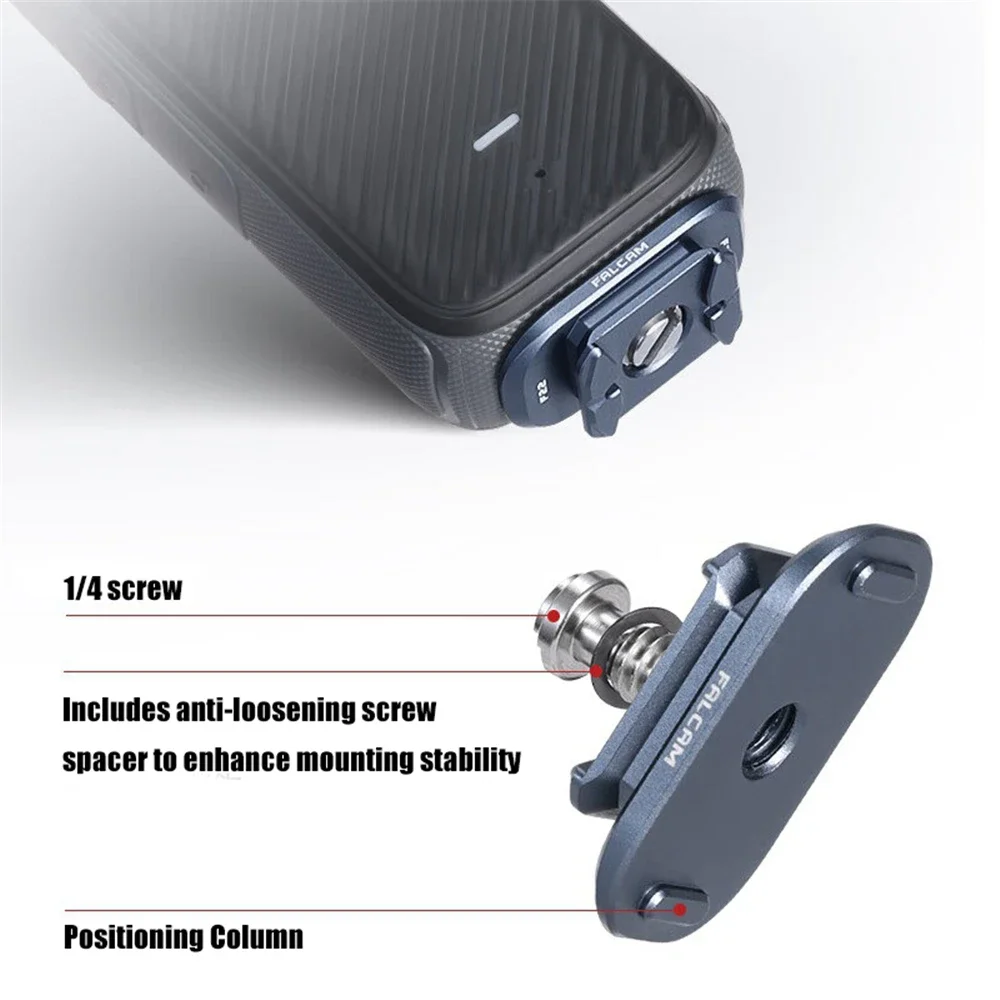 F22 Quick Release Mount For Insta360 X4 Action Camera Tripod Adapter Plate Motorcycle Bike Sports Camera Accessories