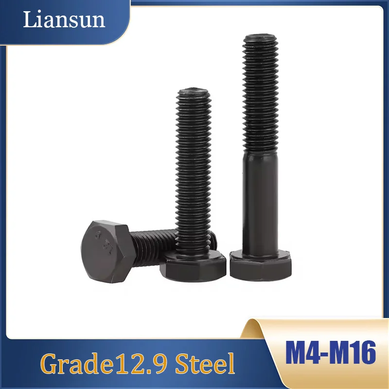 

1-20pcs 12.9 Grade High-Strength External Hexagon Screws Extension Screws Bolts Screws M4 M5 M6 M8 M10 M12 M14 M16 6mm To 200mm