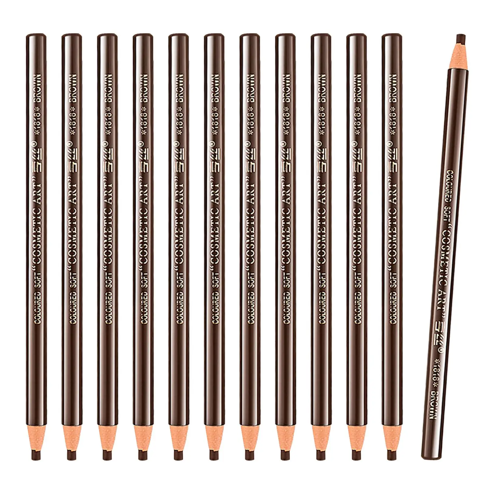 Delineador de cejas resistente al agua, lápiz de ojos de madera, Kit de lápiz de cejas a prueba de manchas para maquillaje de salón