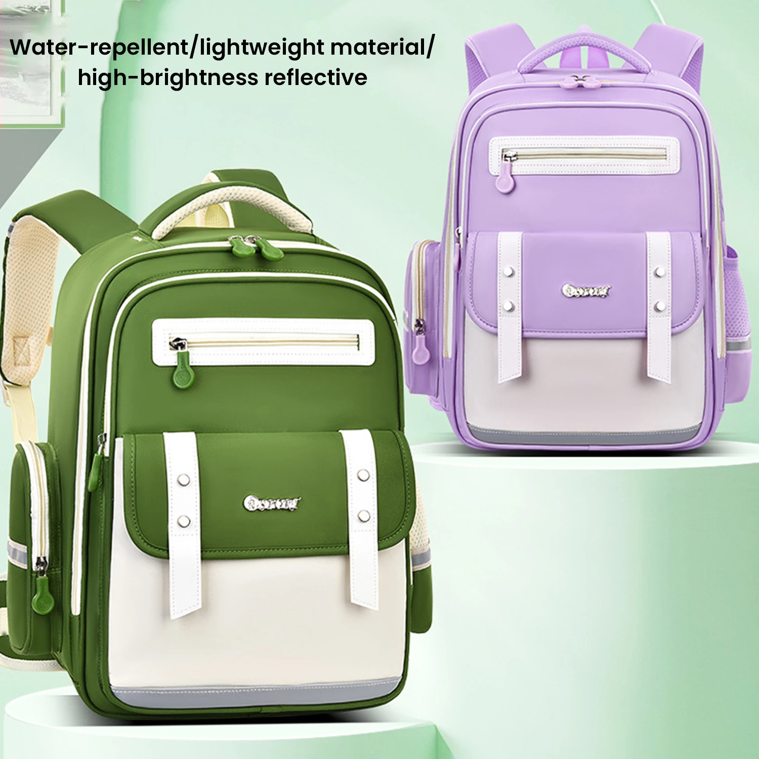 Children's Backpack Burden-reducing Waterproof Schoolbag Primary Middle School Bags With Removable Waist Protection Belt