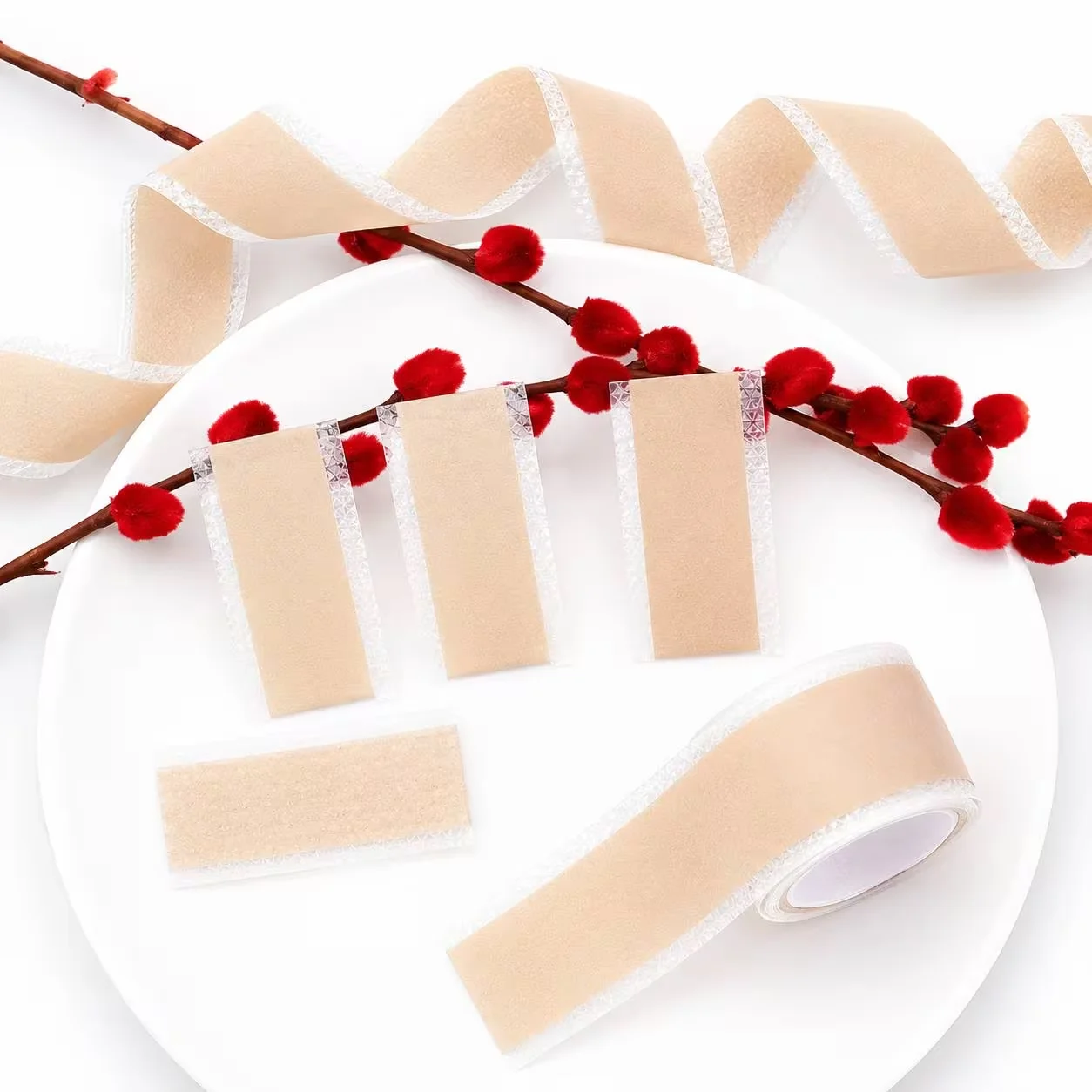 Picture 5: 2 Rolls Anti-Friction Skin Tape, Soft Breathable Self-Adhesive Fabric Tape, Easy to Cut, Perfect for Hands, Fingers