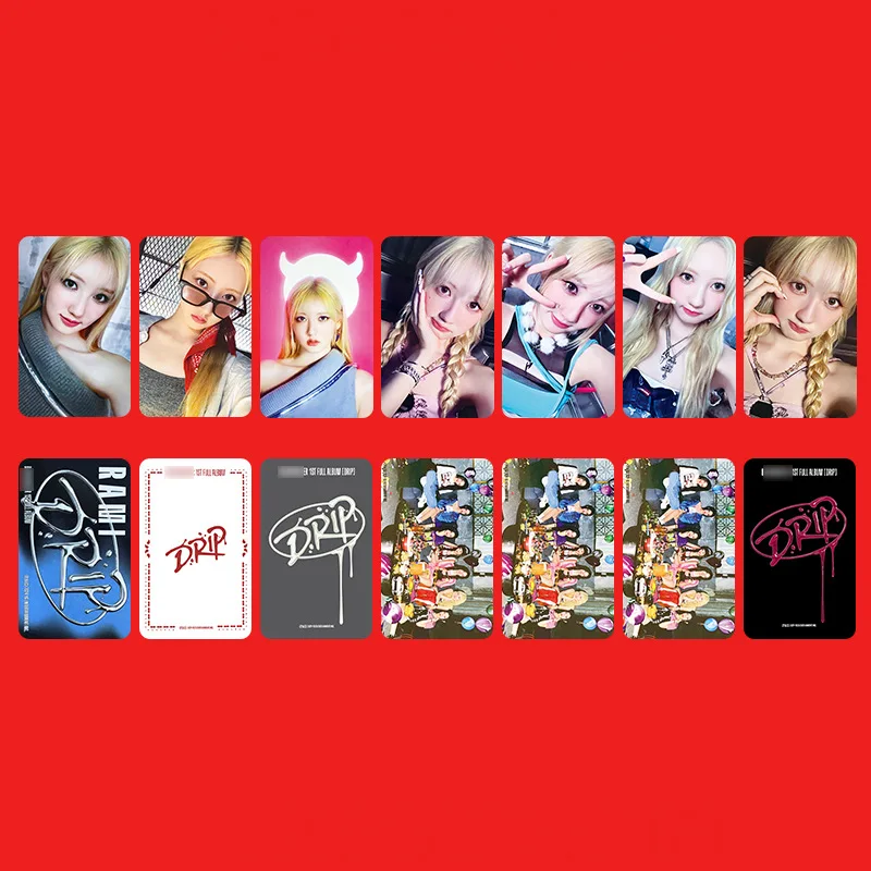 7Pcs KPOP BABYMONSTER Album DRIP Postcards RUKA RORA ASA PHARITA HARAM AHYEON Photo Card Double-Sided Lomo Cards Fans Collection