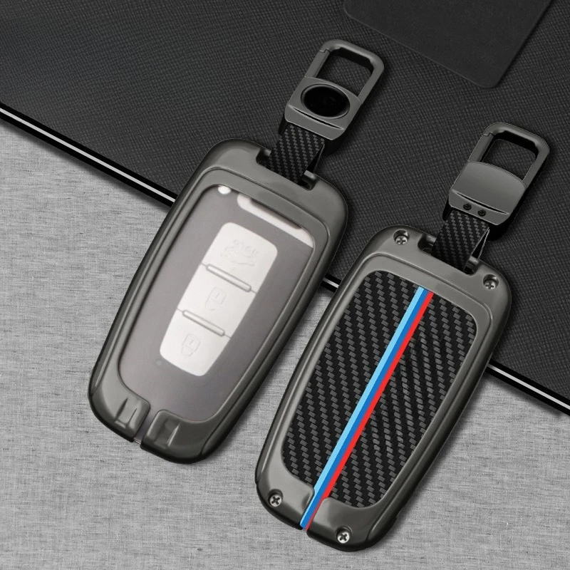 Premium Zinc Alloy Key Cover Case for KIA K3/K4/K5/KX3/KX5/KX7/Sorento/Sportage/Stonic/K4 - Protective Key Fob Shell Keychain