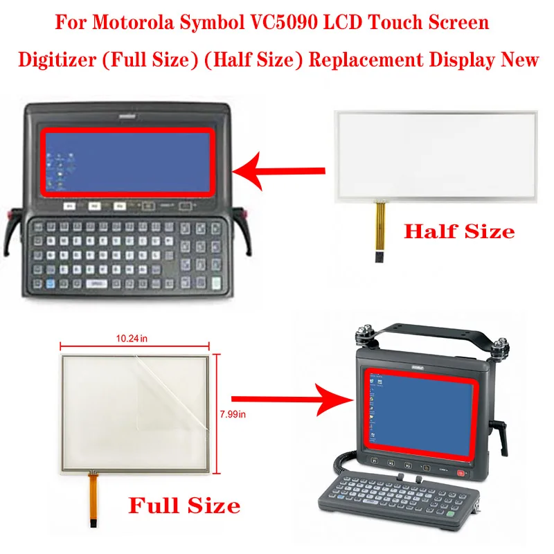 

For Motorola Symbol VC5090 LCD Touch Screen Digitizer (full Size) (half Size) Replacement Display New