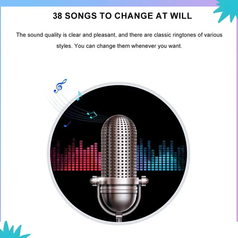 ABZW 433 МГц самогенерирующийся беспроводной дверной звонок 38 мелодий Dingdong дверной звонок пейджер для пожилых людей для умного дома