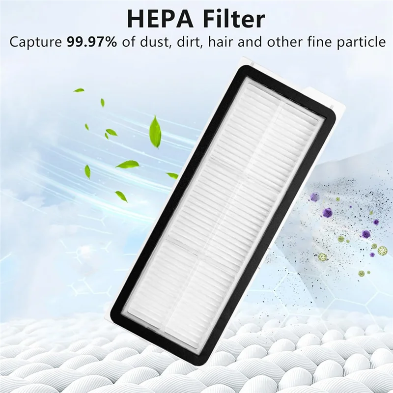 Roborock QV 35A / QR 598 / QR 798 로봇 진공 액세서리 용 구매자 기기 교체 세척 가능 필터 세트 12PCS