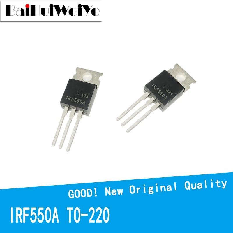 

10PCS/LOT IRF550A IRF550 100V40A TO-220 TO220 Transistor MOSFET New Original Good Quality Chipset