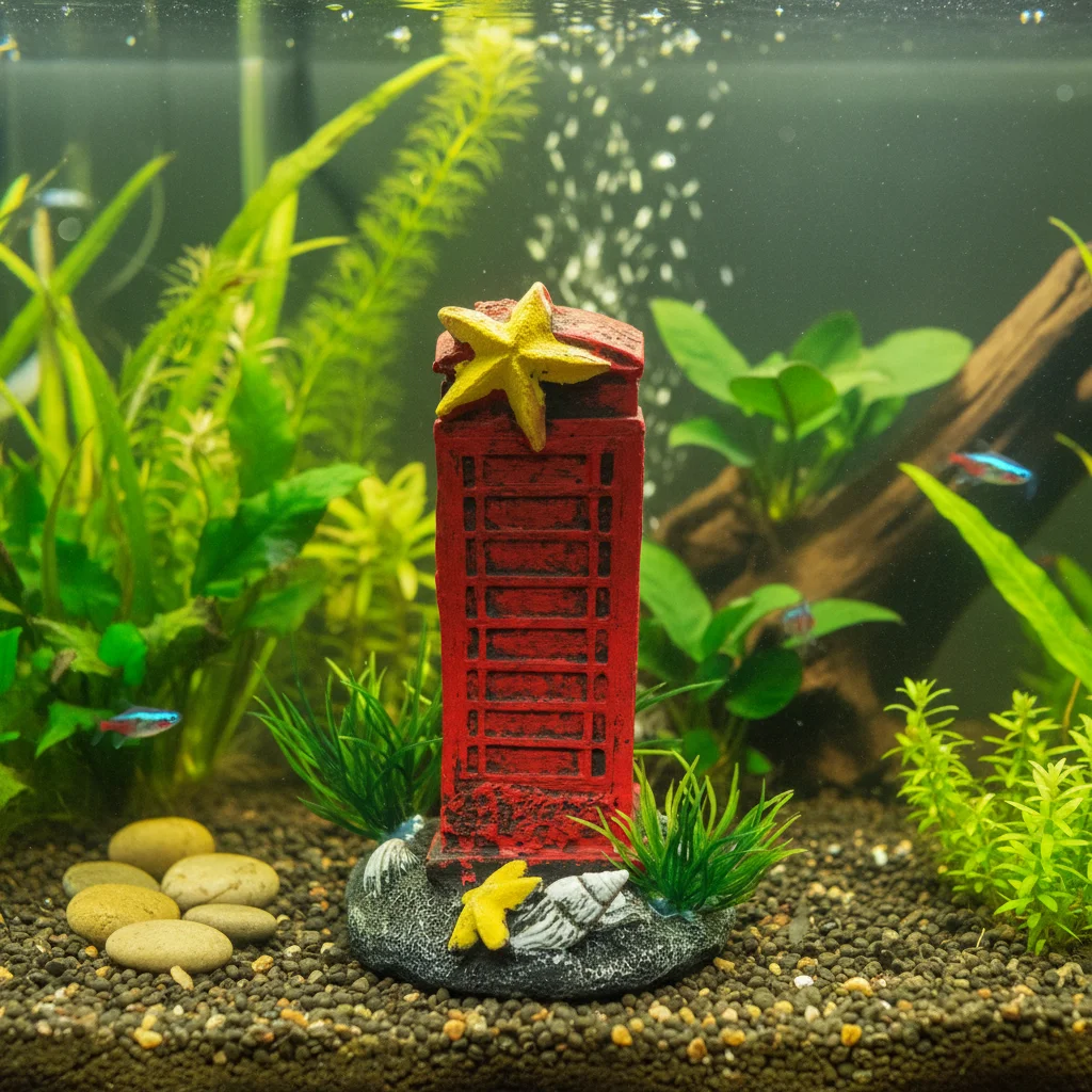 

Simulation Fish Tank Decoration Natural Look Retro Aquarium Landscaping Resin Artificial Aquarium Ornament Decorative Display