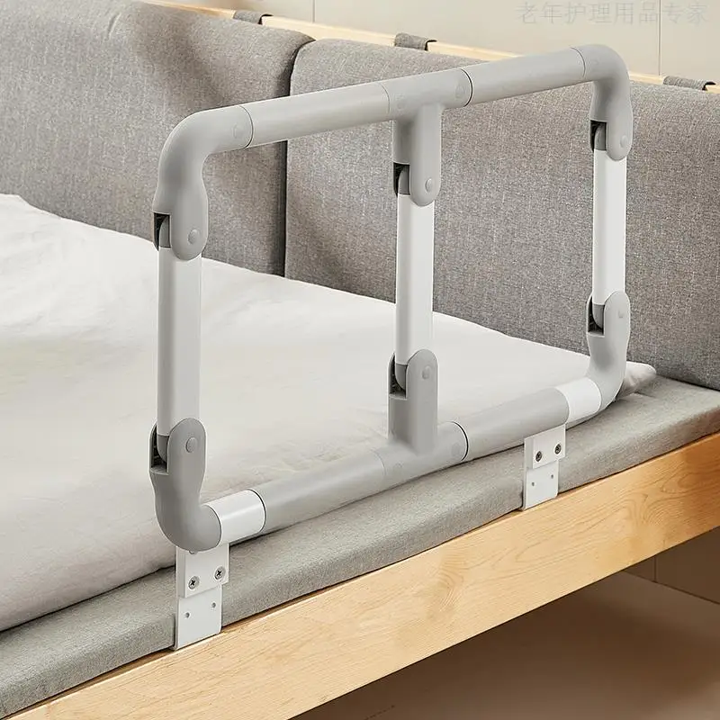Bed Rail For Elderly One-Push Button Fold Mattressbed Support Side Railings Multifunctional Barreras Para Mayores Old-furniture