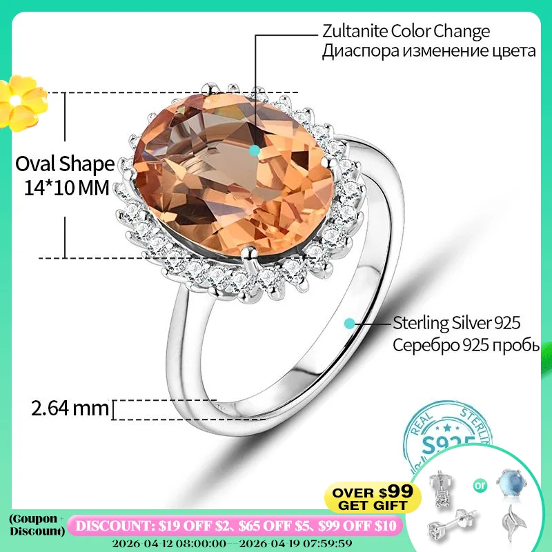 

ATTAGEMS, твердые кольца из стерлингового серебра 925 пробы для женщин, девушек, диаспора, султанит, драгоценный камень, рождественский подарок, часть, ювелирные изделия